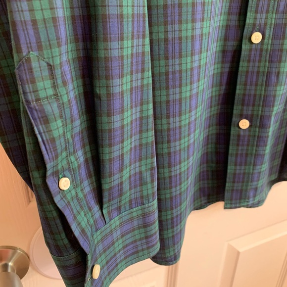 Men’s GAP Like New long sleeve green plaid button down XXL Holiday Fall - Picture 6 of 6